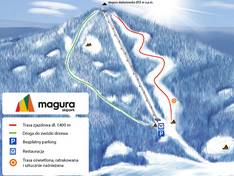 Pistekaart Magura Skipark – Malastow