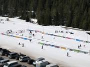 Oefenterrein met transportband bij Bunderishka Polyana