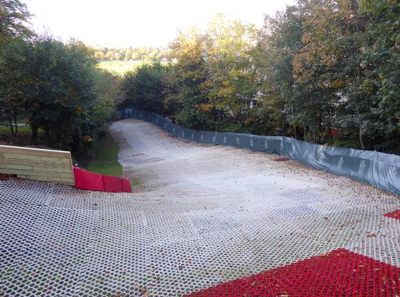 De Main Slope van bovenaf bekeken