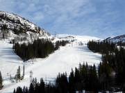 Brede piste Stjärnbacken boven Åre