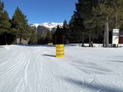 Eigen skiliften voor beginners bij de vierpersoonsstoeltjeslift Robellóns