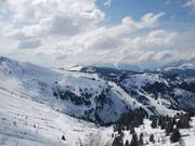 Uitzicht vanaf de Mont Vores naar de Mont Rond