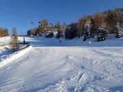 Piste bij het middenstation Planai