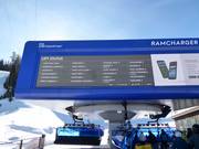 Digitale informatie bij het instappen van de stoeltjeslift