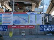 Informatiebord bij het dalstation