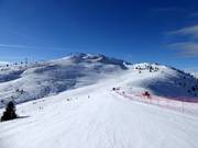 Uitzicht op de pistes van het skigebied Jochtal