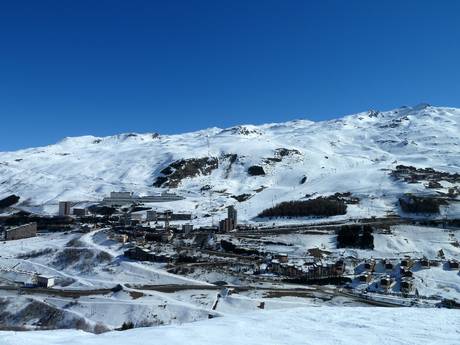 Tarentaise: accomodatieaanbod van de skigebieden – Accommodatieaanbod Les 3 Vallées – Val Thorens/Les Menuires/Méribel/Courchevel