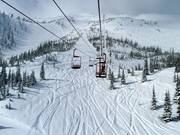 Diep-sneeuwgebied onder de Gravenstafel Mountain