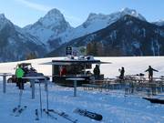 Kiosk bij de dalafdaling