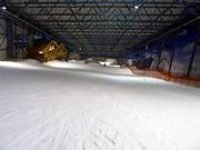 Uitzicht vanaf het bergstation langs de hoofdpiste