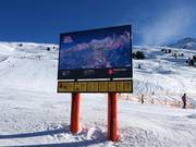 Digitale informatiebord bij het middenstation