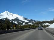 Route naar het skigebied Big Sky