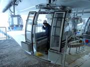 De gondels worden dagelijks schoongemaakt.