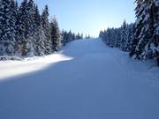 Korte, zwarte piste Grebenzenschuss