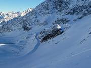 Piste nr. 33 bij de Rettenbachferner