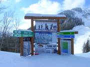 Informatiebord bij het bergstation