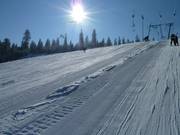 De afdaling vanaf de lift