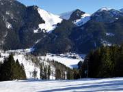 Uitzicht op de accommodaties aan de Spitzingsee