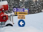 Informatiebord in Armentarola