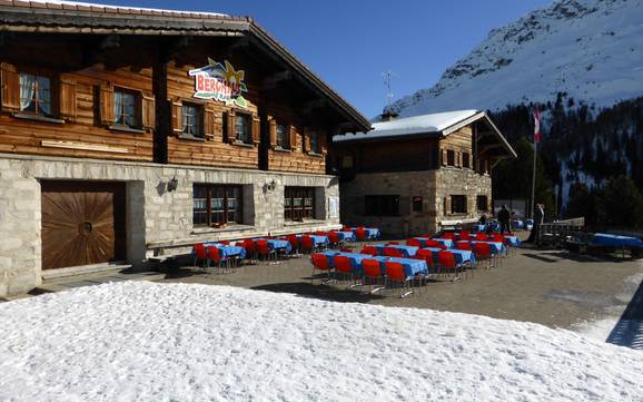 Hutten, Bergrestaurants  Oberhalbsteiner Alpen – Bergrestaurants, hutten Savognin