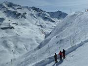 Freeriders op de Roche de Mio