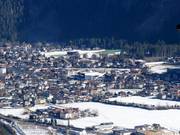 De Penken- en de Ahornlift beginnen in Mayrhofen zelf