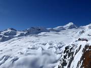 Uitzicht vanaf Längfluh op de Allalin