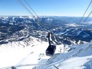 Panorama vanaf de Lone Mountain 3403 m