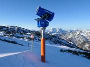Sneeuwkanonnen op de Steinplatte