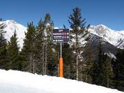 Pistebewegwijzering op de Klausberg