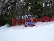 Krachtige sneeuwkanon in het skigebied Bjelašnica