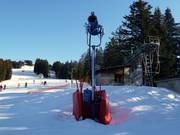 Sneeuwkanon op de piste