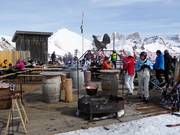 Al Zedron bij het bergstation Col de Valvacin