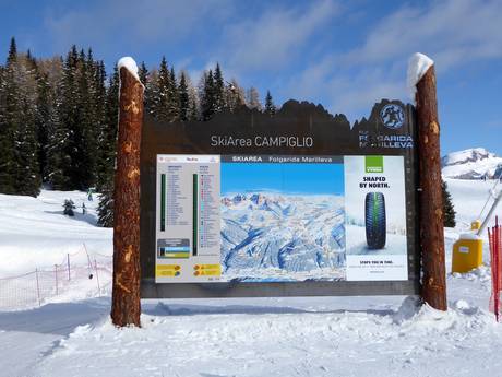 Trentino: oriëntatie in skigebieden – Oriëntatie Madonna di Campiglio/Pinzolo/Folgàrida/Marilleva