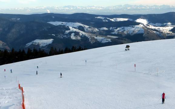 Wiesental: Grootte van de skigebieden – Grootte Belchen