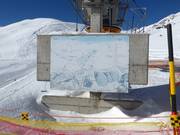 Pistekaart in het skigebied Minschuns