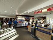 Eersteklas onderhouden kassagebied bij de Waldbahn