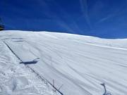 Verse piste in de ochtend op de Asitz