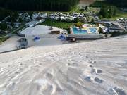 De afdaling op de Monte Kaolino