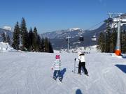 Makkelijke afdaling bij de 10-persoons gondelbaan Eichenhof