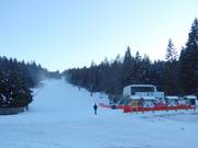 Uitzicht op het skigebied Mendelpass