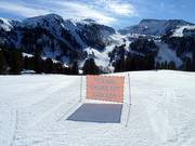 Start van de moeilijke piste Prà Erto