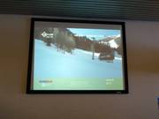 Webcam van het skigebied in het dalstationgebouw