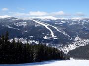 Uitzicht van de Hromovka tot aan de Medvědín