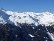 Uitzicht van Zinal op Grimentz