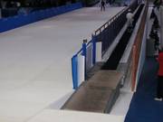 Dalstation van de transportbanden