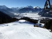 Start van de Wettersteinabfahrt en Racing-S