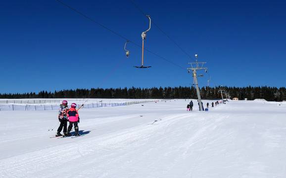 Hoogste dalstation in het Ertsgebergte – skigebied Hranice – Boží Dar
