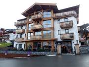 La Monte bij het dalstation van de Hahnenkammbahn