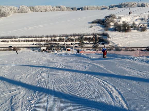 Brede en gemakkelijke piste in Salzwinkel
